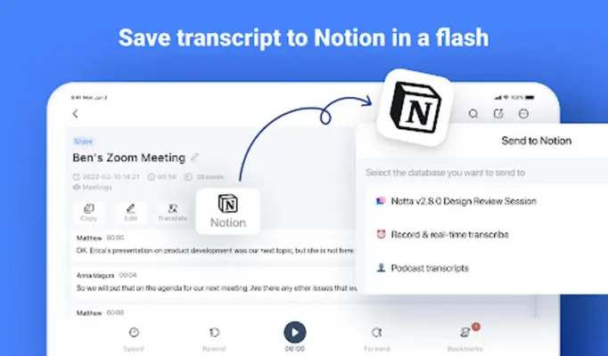 Notta-Transcribe Audio to Text android App screenshot 9