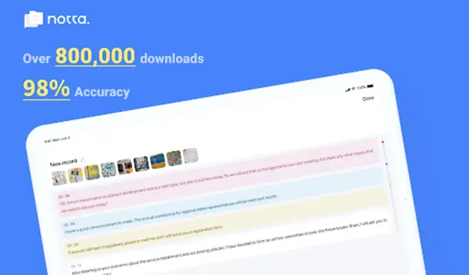 Notta-Transcribe Audio to Text android App screenshot 15